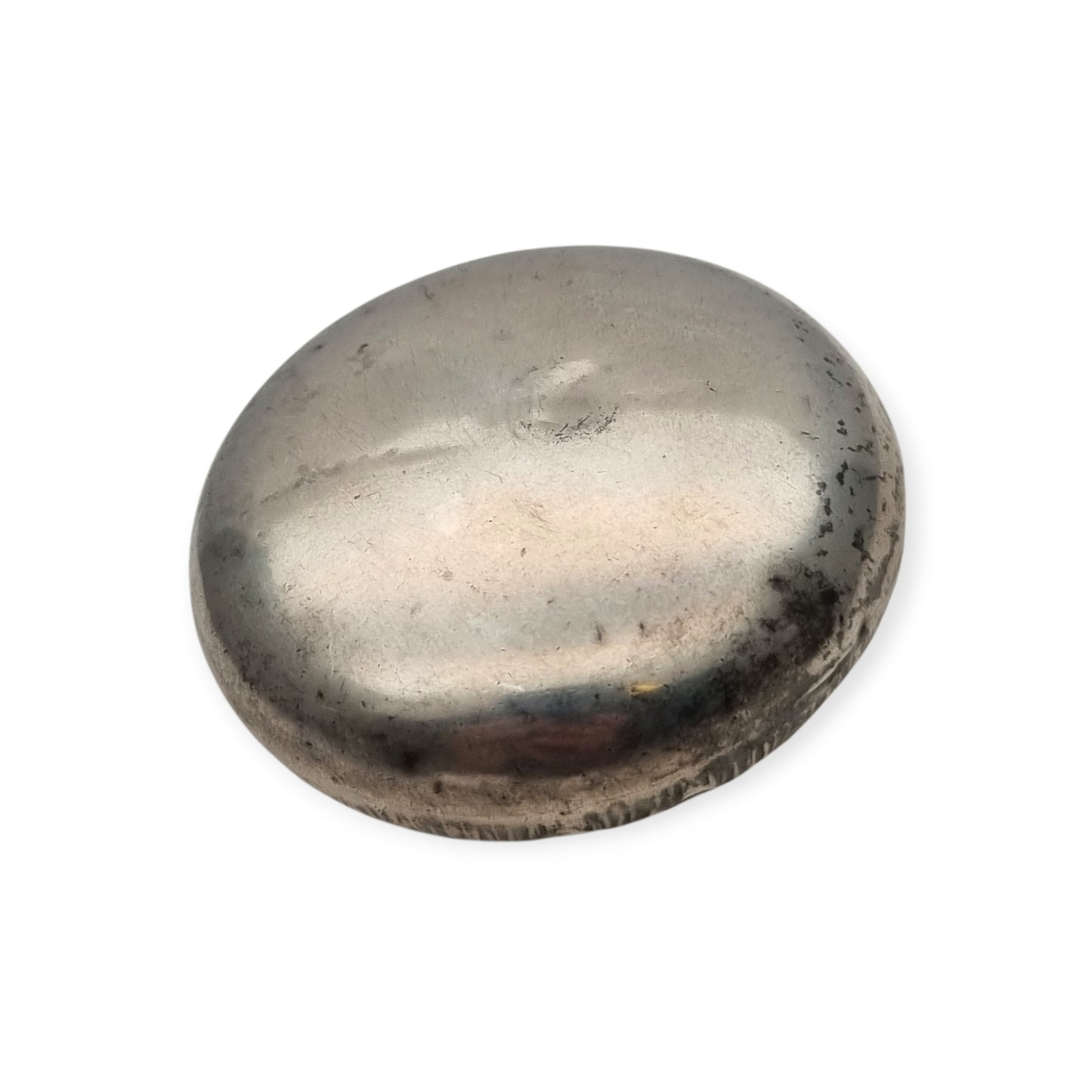 Antique silver box with floral relief and European vegetal decoration, 1930s-1940s
