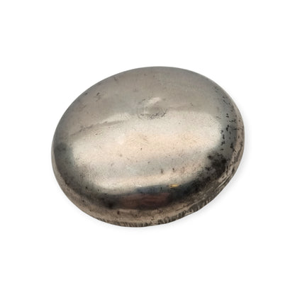 Antique silver box with floral relief and European vegetal decoration, 1930s-1940s