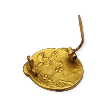 FIX Art Nouveau rolled gold brooch signed Becker, Marianne, circa 1900