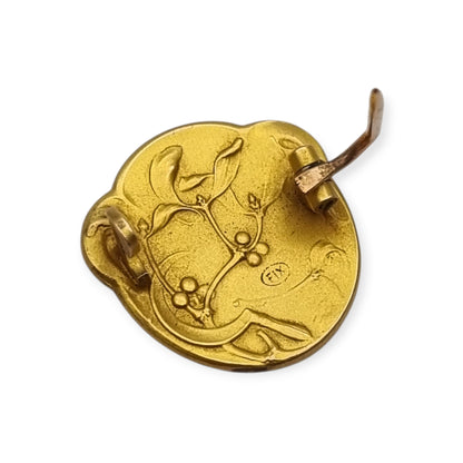 FIX Art Nouveau rolled gold brooch signed Becker, Marianne, circa 1900
