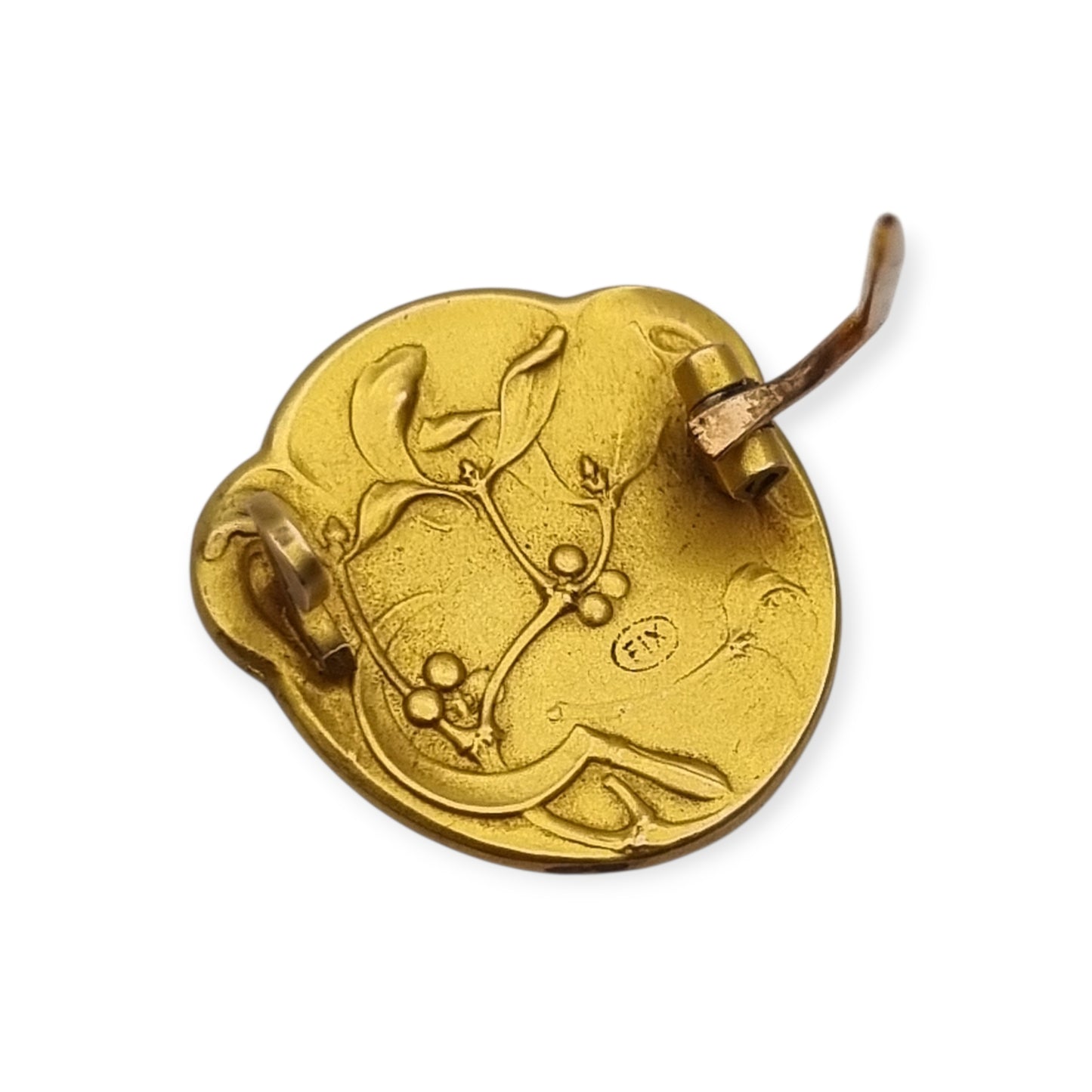FIX Art Nouveau rolled gold brooch signed Becker, Marianne, circa 1900