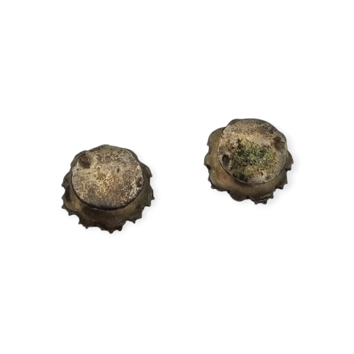 Botones de pechera plata con vidrio opalescente y estrás estilo eduardiano circa 1900