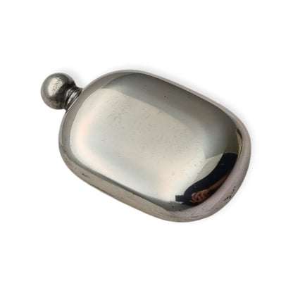 Perfumero vinatge italiano en plata 800 con tapón roscado, circa 1970