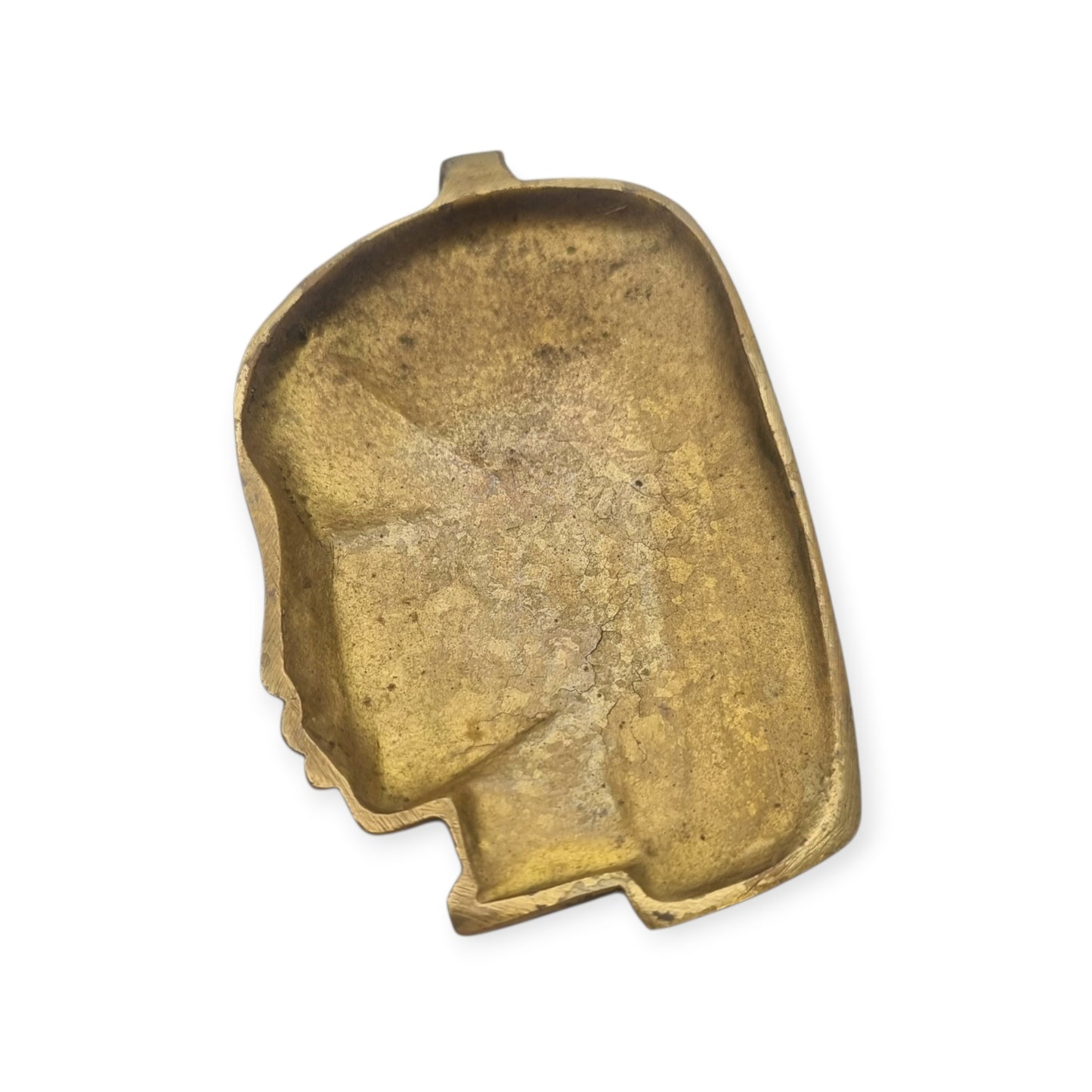Large bronze sculptural pendant with a stylized female head, circa 1980-1990