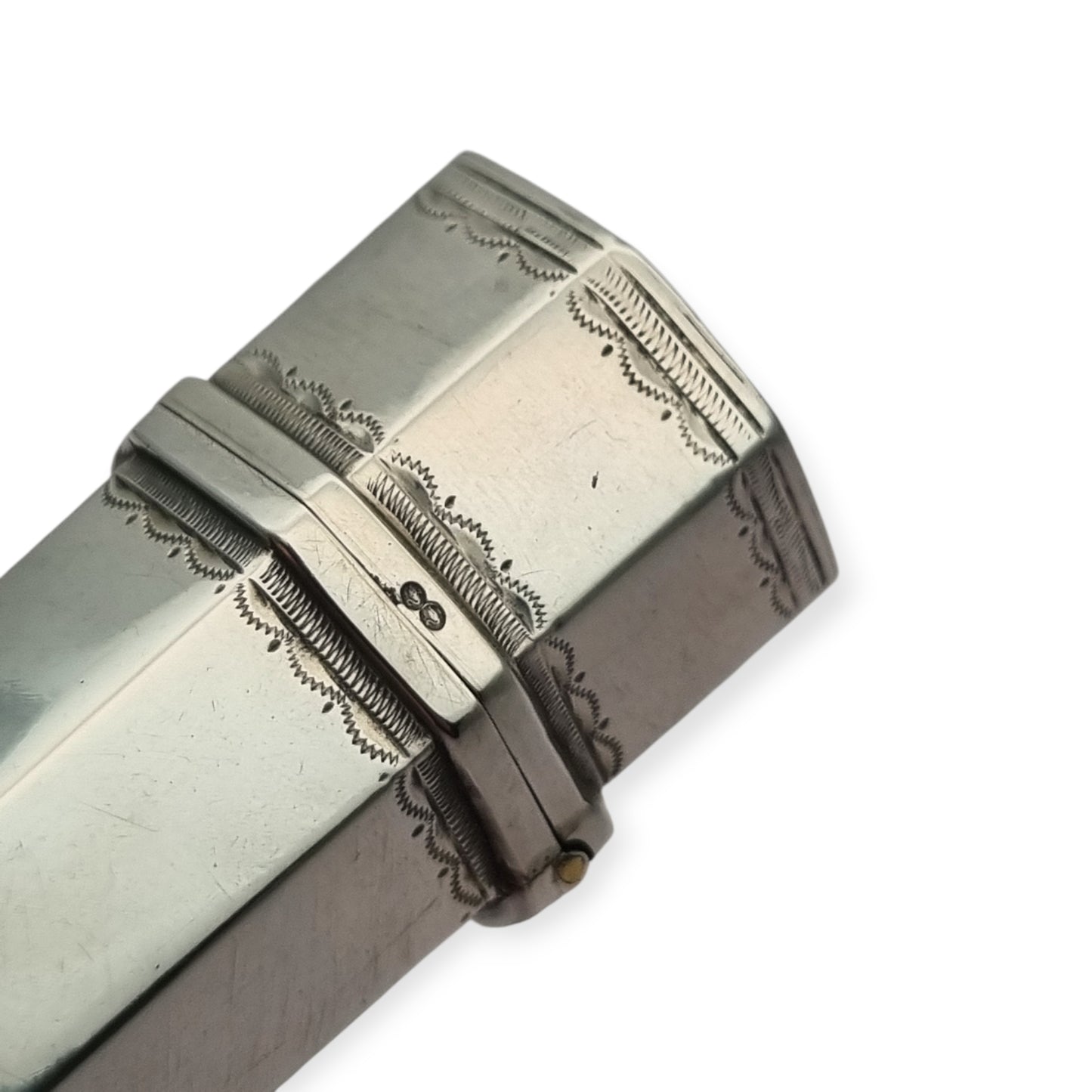 Georgian silver lancet case with complete set, collectible medical instruments, French Neoclassical circa 1790–1840