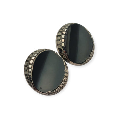 Broche doble Art Déco bicolor, época Charleston, circa 1925–1935