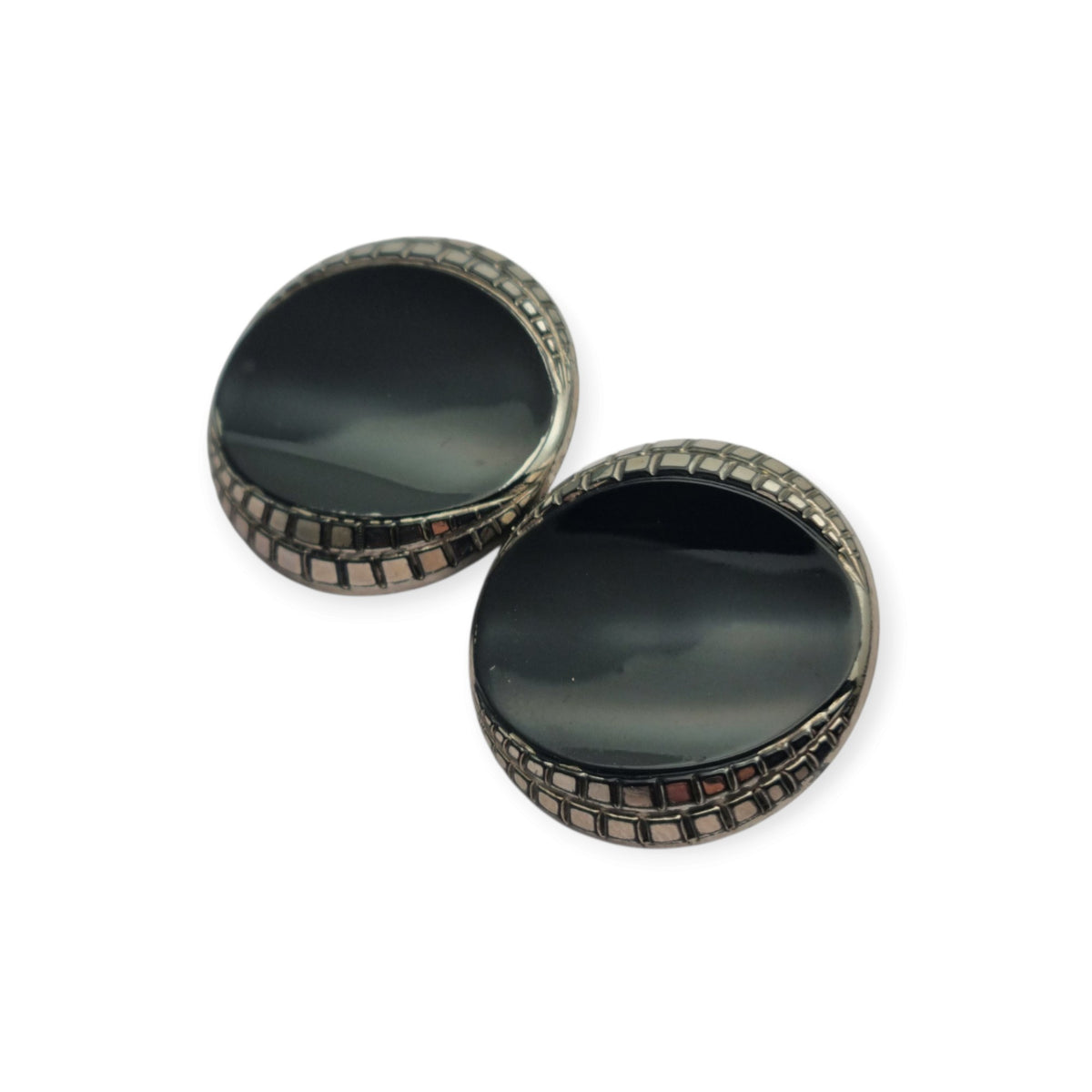 Broche doble Art Déco bicolor, época Charleston, circa 1925–1935