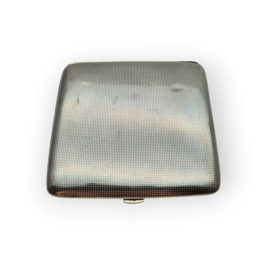 Pitillera francesa Belle Époque en plata nielada, platero Georges Gallois, circa 1913
