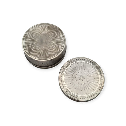 Neoclassical historicist box in 950 silver, guilloché, Maison Bloch Eschwège, Paris, France, 1921–1946