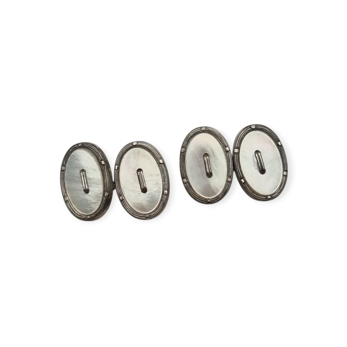 Gemelos eduardianos en plata 800 y nácar, Europa continental, ca. 1905–1930