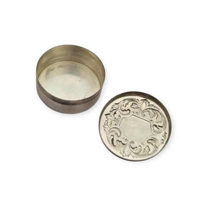 925 silver box with scallop shell · Camino de Santiago souvenir · c. 1990–2000