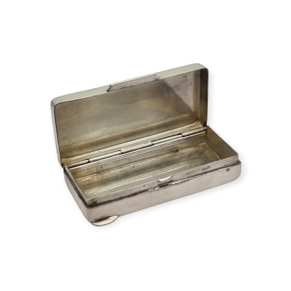 Rectangular vintage box in Italian 800 silver, Irma Morandi,· Florence, ca. 1970