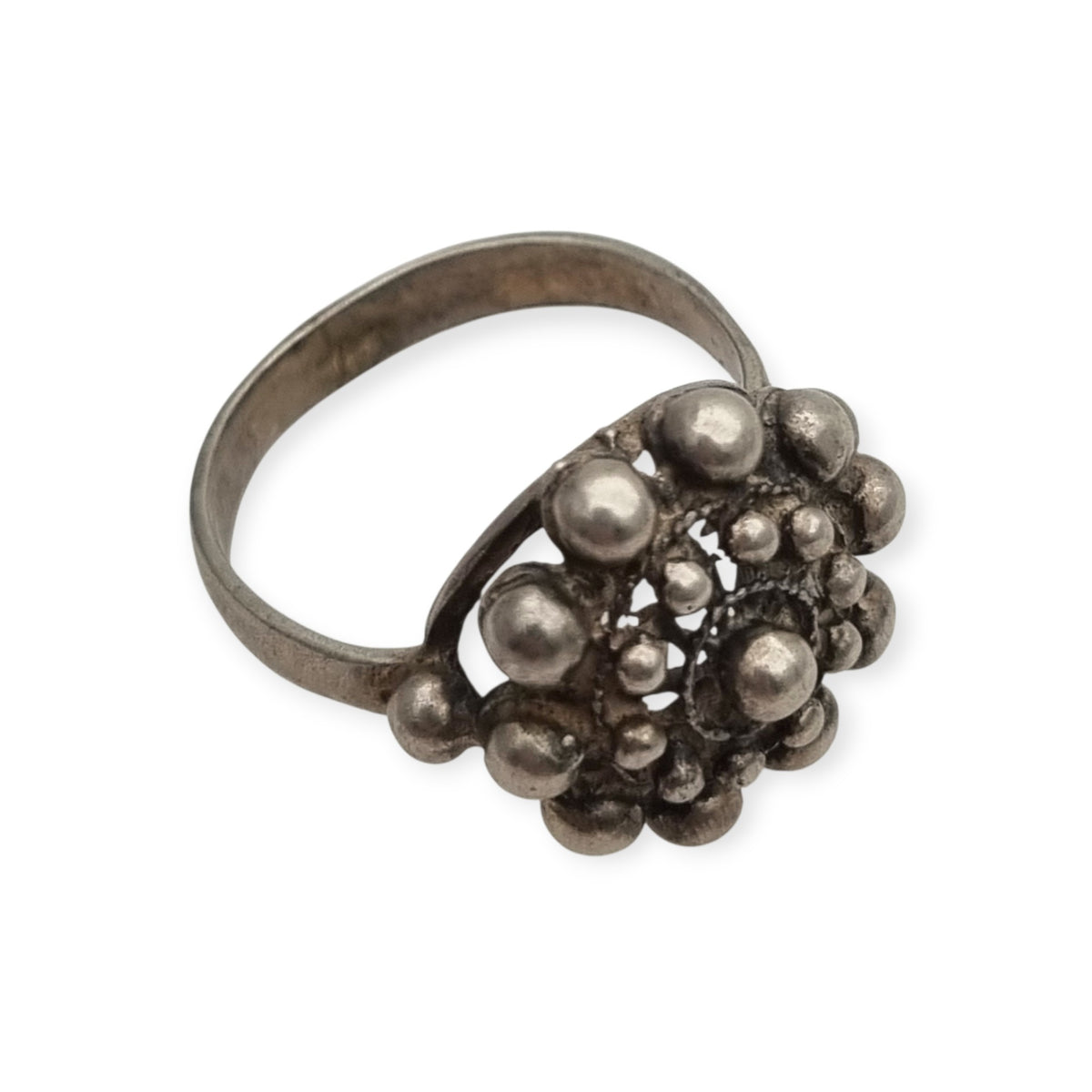 Vintage 925 silver charro ring, traditional Salamanca filigree · Spain, ca. 1980–1990