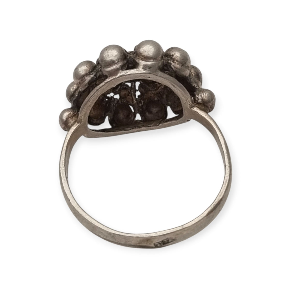 Vintage 925 silver charro ring, traditional Salamanca filigree · Spain, ca. 1980–1990