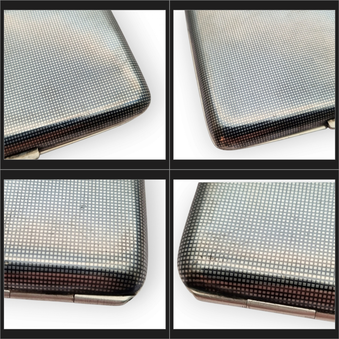 Belle Époque French niello silver cigarette case, silversmith Georges Gallois, circa 1913