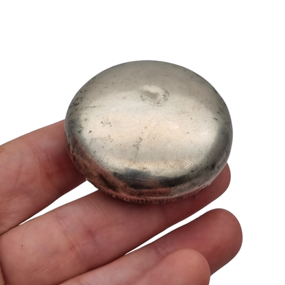 Antique silver box with floral relief and European vegetal decoration, 1930s-1940s