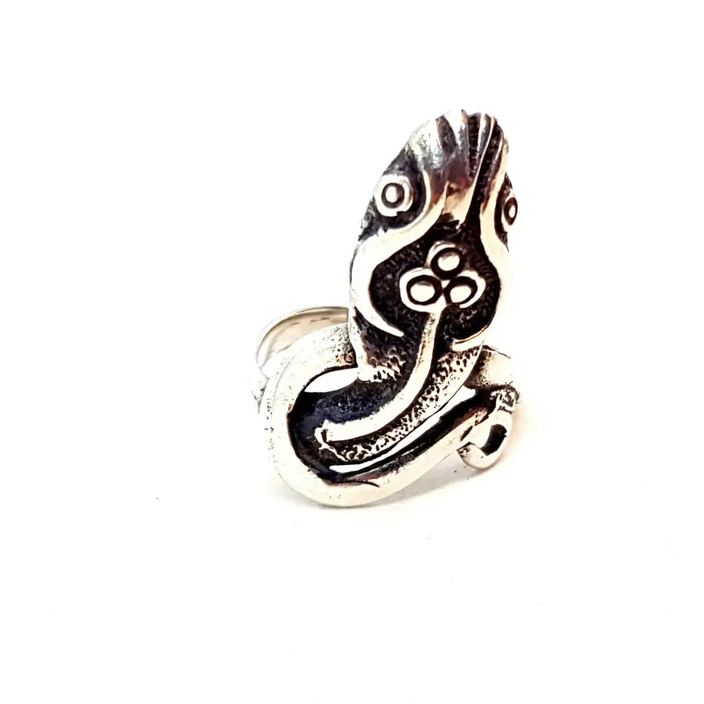 Anillo de serpiente plata ley boho joyería para mujer anillo