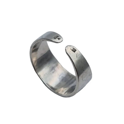 Anillo de plata vintage para mujer talla ajustable diseño hombre Joyas