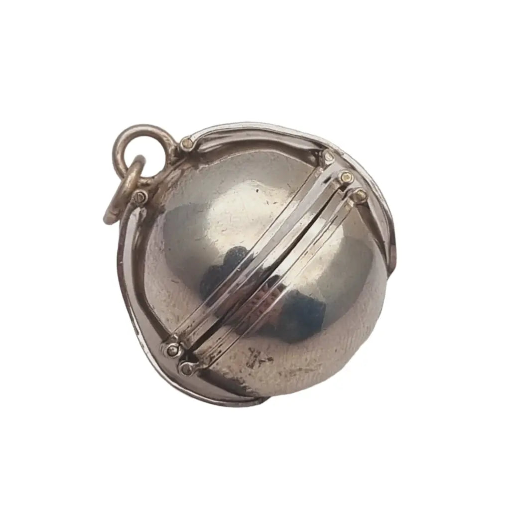 925 Mexican Silver Round Photo Ball Locket Expandable Locket ...
