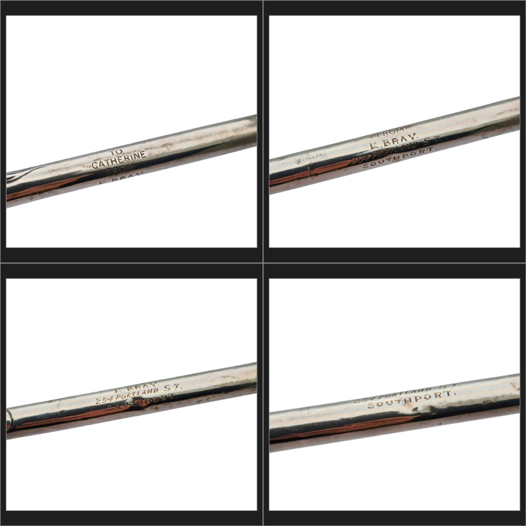 Jugendstil silver umbrella handle with female face circa 1900