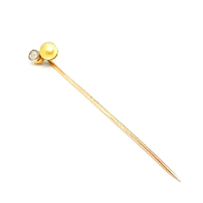 Antique Stick pin vintage Gold Edwardian stick Belle