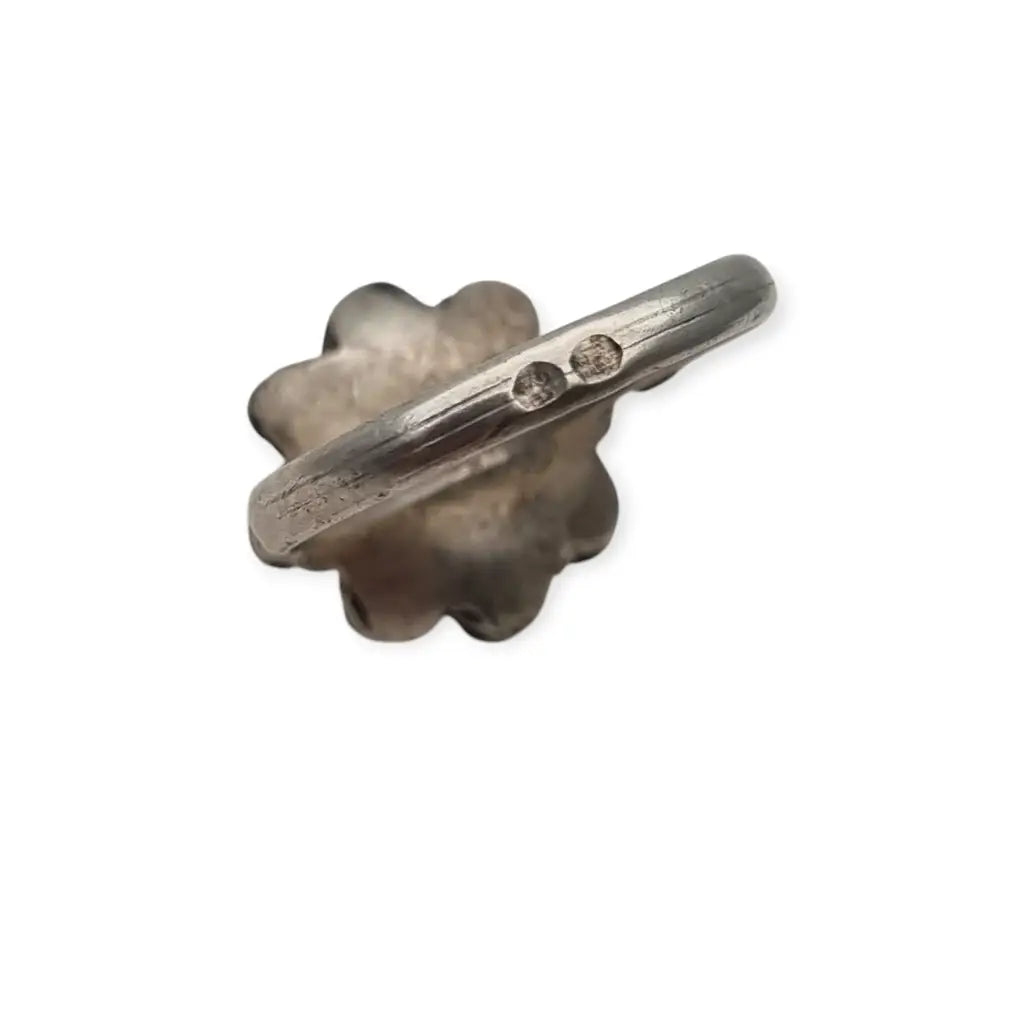 Anillo antiguo de plata con botón charro tradiciona para mujer Salamanca joya
