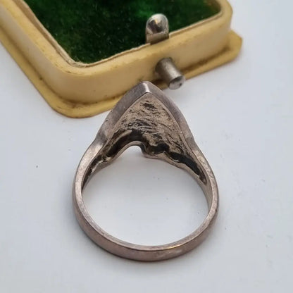 Anillo art déco de plata anillo ley marcasitas joyería