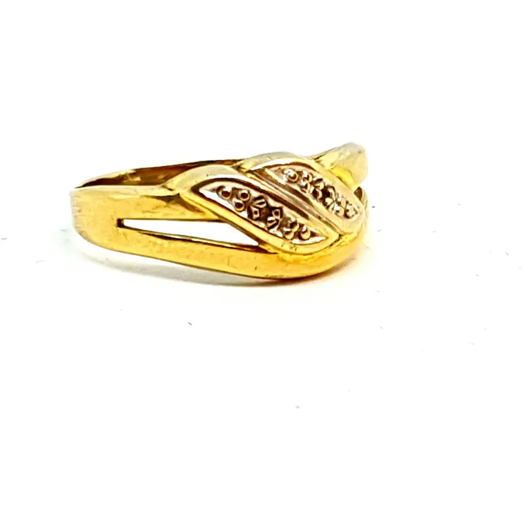 Anillo de oro mujer 8k joyería vintage regalos para ella 333 Circa 1950.