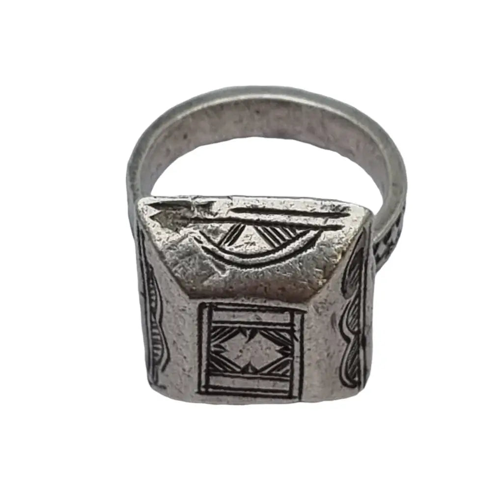 Anillo tuareg antiguo anillo tribal plata africana bereber