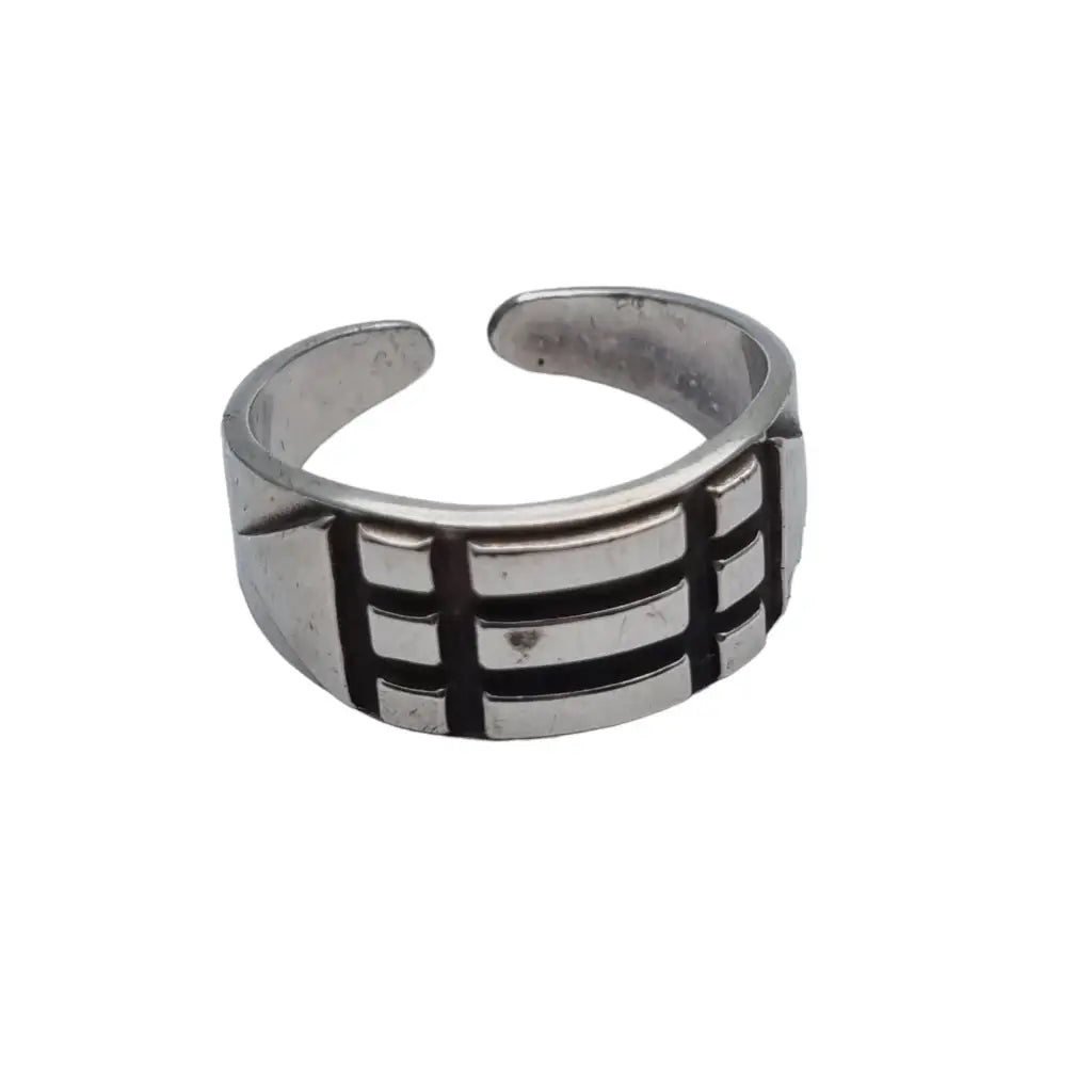 Anillo de plata vintage para mujer talla ajustable diseño hombre Joyas