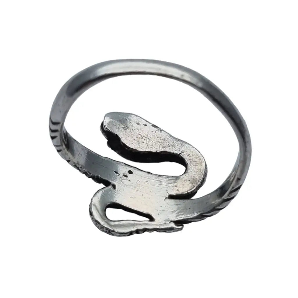 Anillo de serpiente plata ley para mujer joyería vintage boho anillo