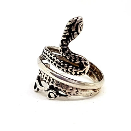 Anillo de serpiente plata ley boho joyería para mujer anillo