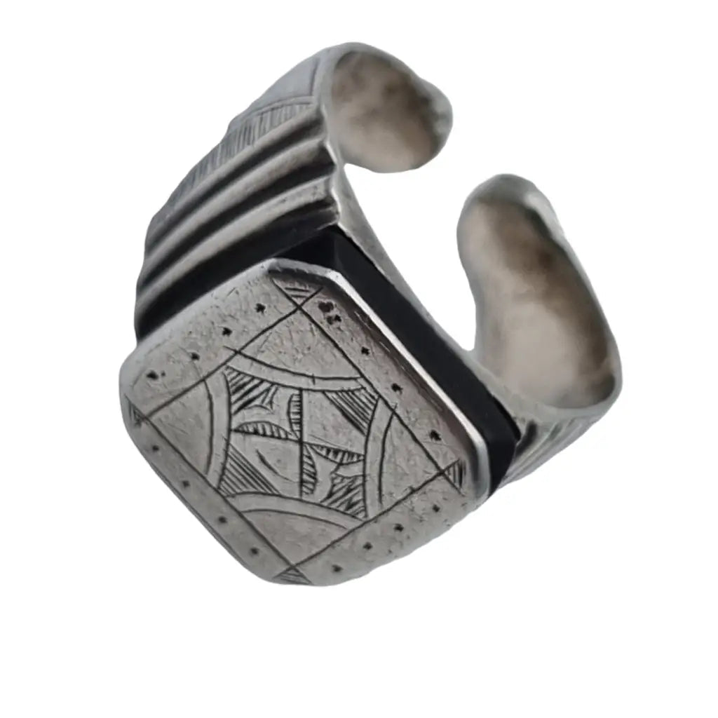 Anillo tribal tuareg anillo de plata africana bereber