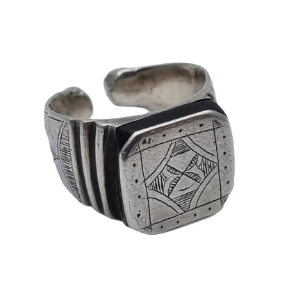 Anillo tribal tuareg anillo de plata africana bereber