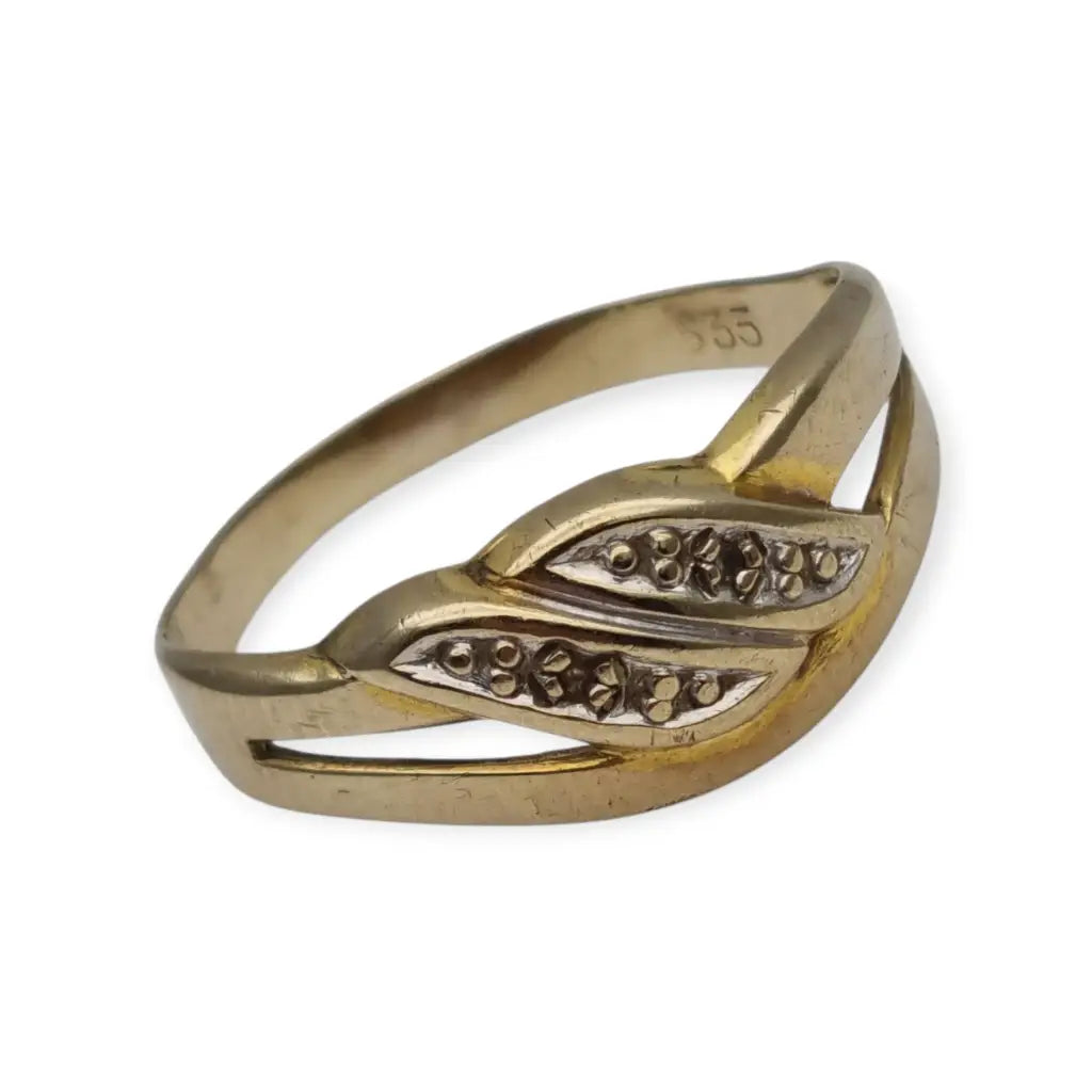 Anillo de oro mujer 8k joyería vintage regalos para ella 333 Circa 1950.