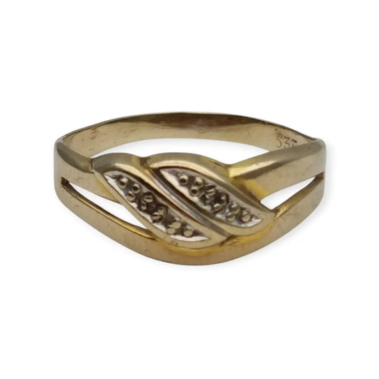 Anillo de oro mujer 8k joyería vintage regalos para ella 333 Circa 1950.