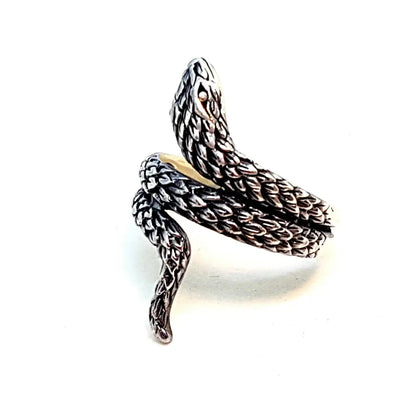 Anillo de serpiente plata ley boho joyería para mujer anillo