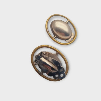 Aretes de plata mexicana 925 aretes clip ovalado TB 154 combinados