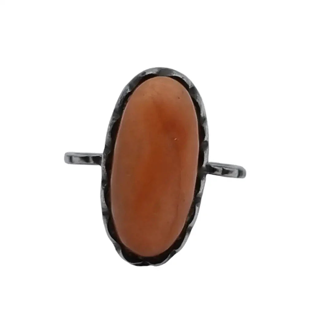 Anillo coral vintage anillos boho para mujer anillo rojo de joyería