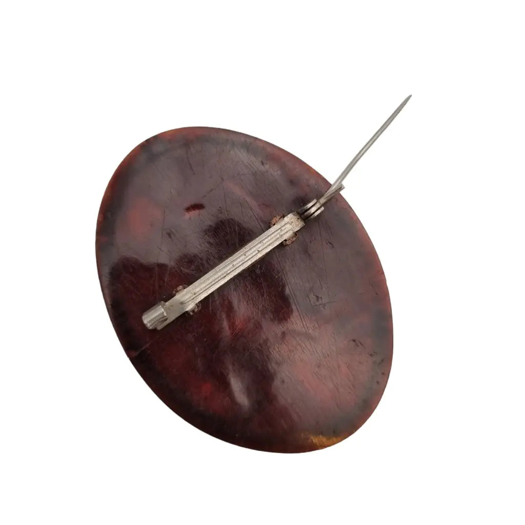 Broche de camafeo para mujer escena romana o griega vintage pin celuloide