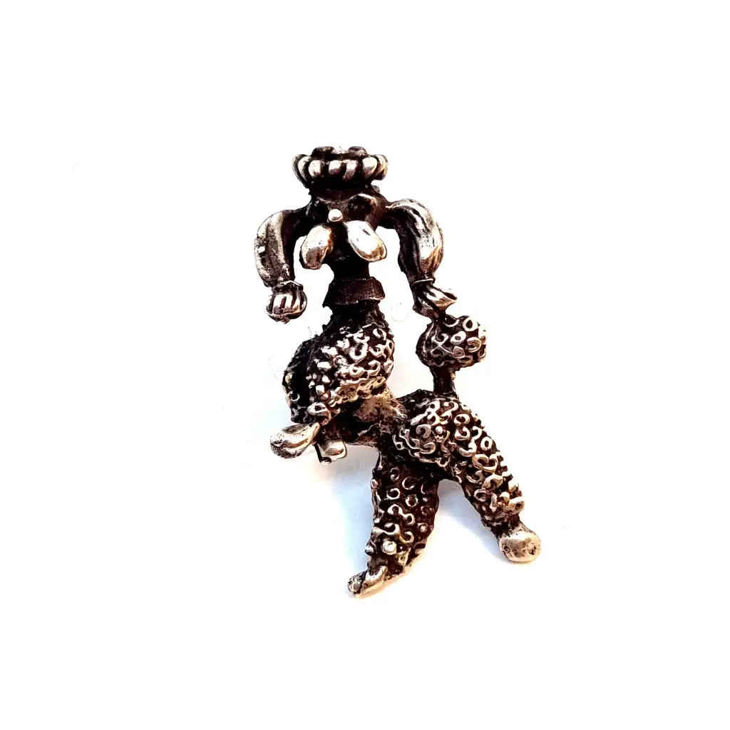 Broche de perro broche plata. Rey Perro. Circa 1980. Joyas antiguas