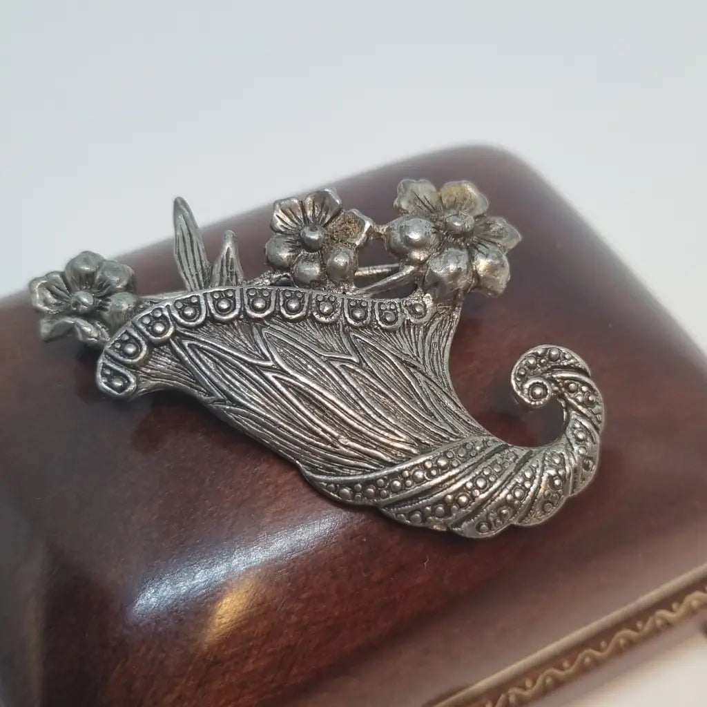 Broche vintage broche de flor diseño original. Años 80. Pin. Joyería