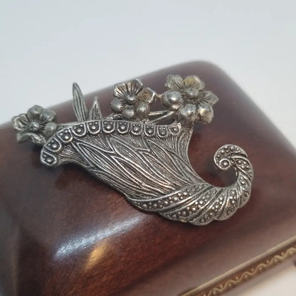 Broche vintage broche de flor diseño original. Años 80. Pin. Joyería