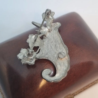 Broche vintage broche de flor diseño original. Años 80. Pin. Joyería