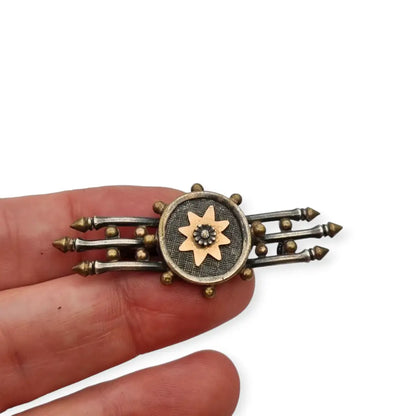 Broche victoriano de estrella 8 puntas circa 1900 regalos