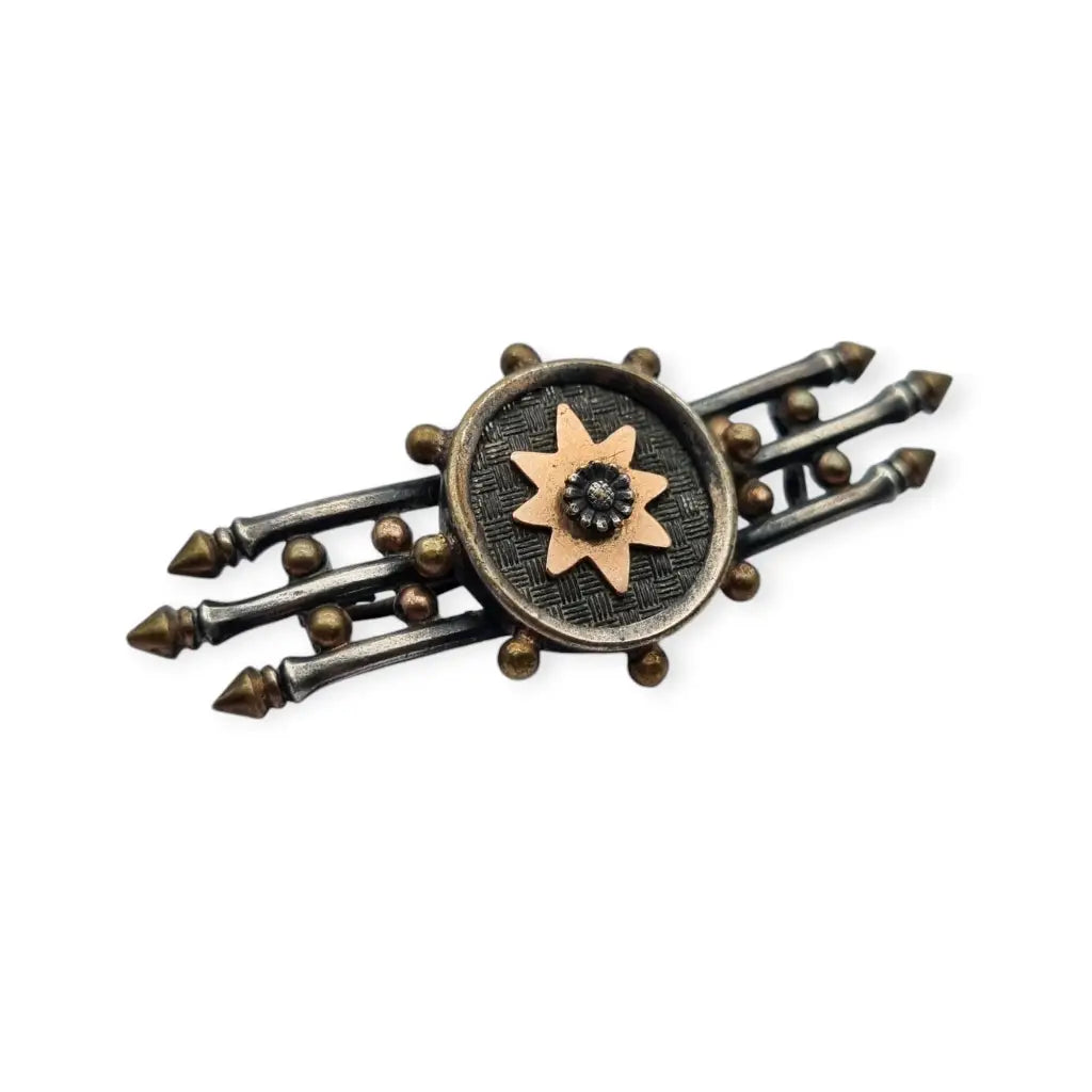 Broche victoriano de estrella 8 puntas circa 1900 regalos