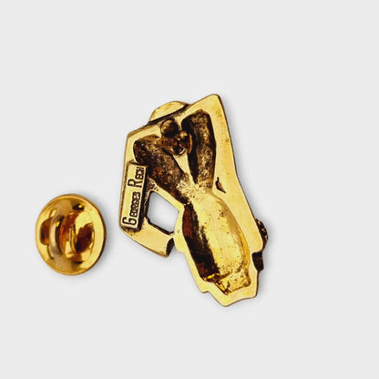 Broches de oro vintage Georges Rech ropa moda parisina lujo joyería