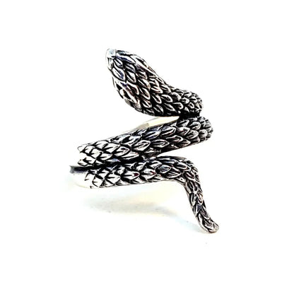 Anillo de serpiente plata ley boho joyería para mujer anillo