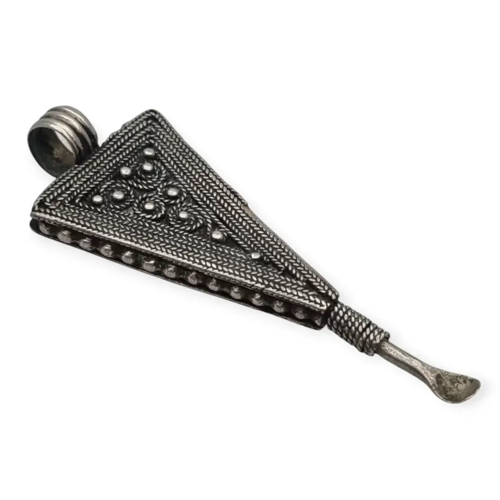 Colgante bereber en plata triangular y cuchara ritual regalos