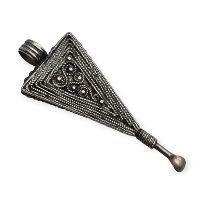 Colgante bereber en plata triangular y cuchara ritual regalos